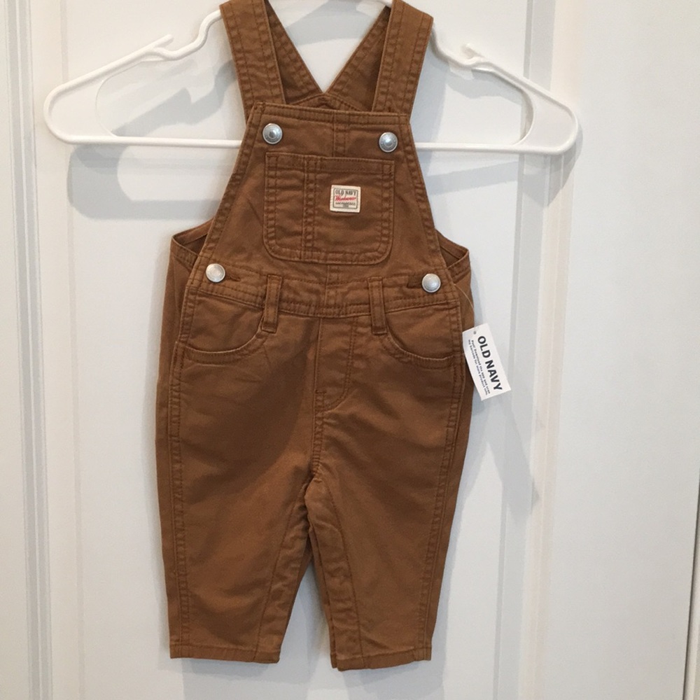 NWT Baby Utility Twill Overalls. Unisex| 3-6M